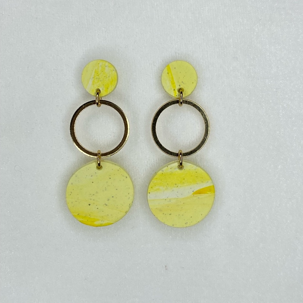 Handcrafted polymer clay earrings